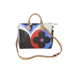 Louis Vuitton Bandouliere On Monogram Shoulder Bag Handbag Speedy Multicolor